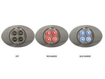 Marker M3 Style Dual Revolution Red Marker / Blue Marker Led (4 Diodes)