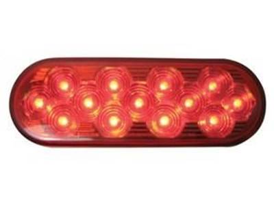 Oval Mirror Red Stop, Turn & Tail Led (13 Diodes)