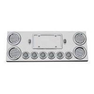 New Stainless Steel Rear Center Panel With 4 x 4" & 6 x 2" Clear Flatline Leds,