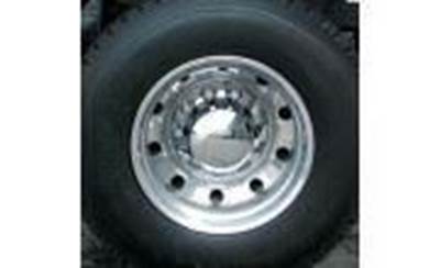 Chrome Plastic Abs Rear Hub Cover With Removeable HubCAP & 10 X 33MM Threaded