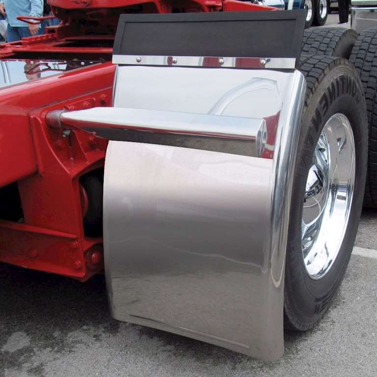 34" Quarter Fender 1/4 Post Mount Kit With Triangle Mounts 16 Ga For