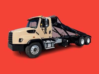 Freightliner 114SD Roll Off Truck - Detroit, 350HP, 6 Speed Allison Rds Automatic