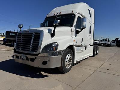Freightliner Cascadia 125 Evolution Sleeper Semi Truck - Raised Roof Sleeper, Detroit 450HP, 10 Speed Manual