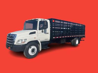 Hino 268 24 ft Stake Bed Truck - 220HP, 5 Speed Allison Hs Automatic