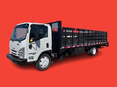 Isuzu NRR 22 ft Stake Bed Truck - 210HP, 5 Speed Automatic