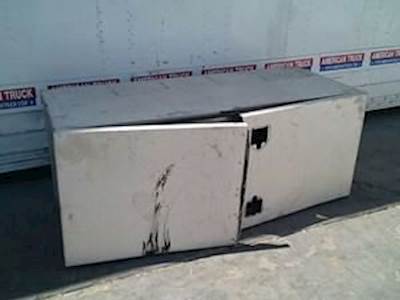 Used Aluminum Big Tool Box Damaged On Bottom Right Side 24INCH Wide &60inch Long