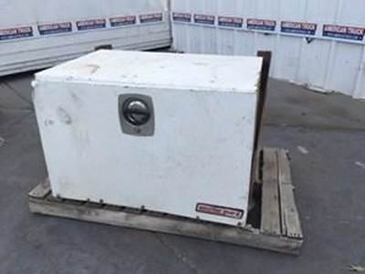Used Big White Aluminium Tool Box Has Broken Cover
