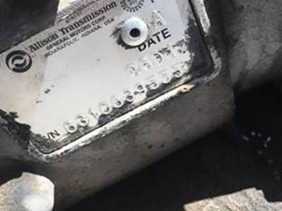 Allison Transmission Serial# 6310639555