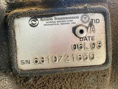 Allison Transmission for a 2007 Hino 268
