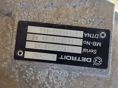 Used Detroit DT12-OA Transmission Serial No. 71538401640142