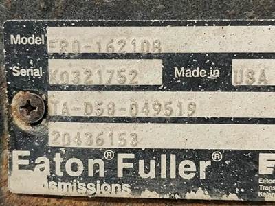 Used Eaton FRO16210B Transmission **External Cooled** **Pending Inspection**