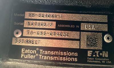 AutomAtic EAton Fuller EH-8E406A-T Out Of A 2012 InternAtionAl 4300 DurAstAr