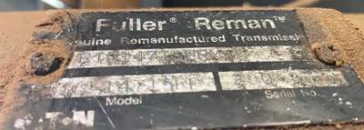 15 Speed MAnuAl EAton Fuller RTO-14715RP Out Of A 1991 Peterbilt 377 With