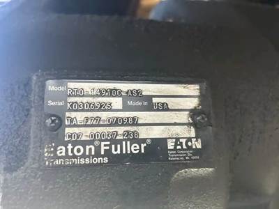 Used Eaton/Fuller  RTO-14910C-AS2 Pending Inspection !!!