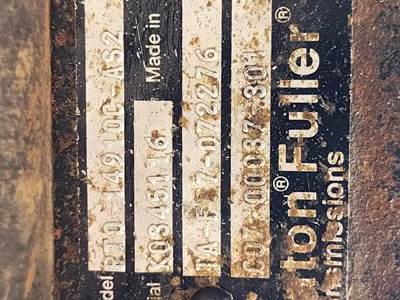 Used Eaton RTO-14910C AS2 Transmission **Pending Inspection**