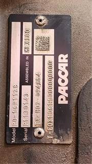 Used, Paccar P0-16F112C,  Dash Miles:871,010
