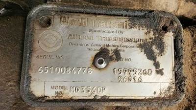 Transmission for a 1997 Chevrolet C7500