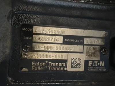 Transmission for a 2016 Freightliner Cascadia 125