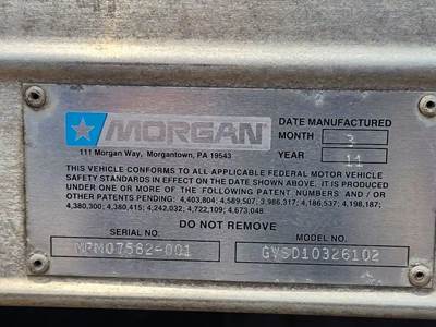 Used Morgan 26' Van Body With Side Door And Maxon Tuck Away Aluminum Liftgate