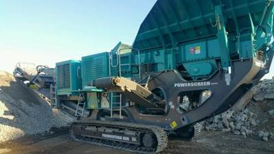Powerscreen Premiertrak 400 Jaw Crushing Plant