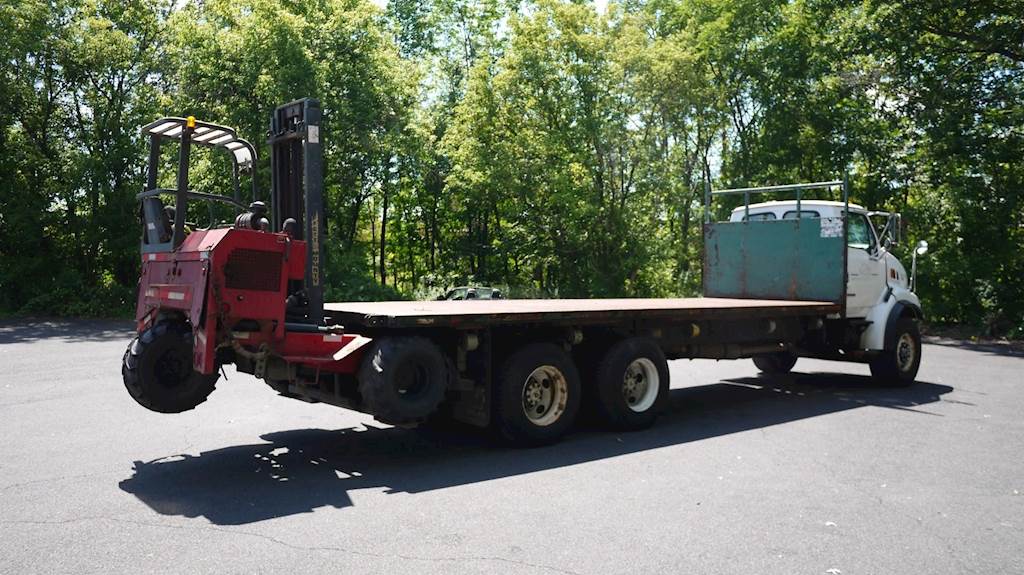 2003 Sterling LT9500 Flatbed Truck with Moffett M5000 Piggyback