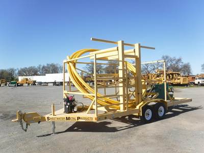Sweetwater Metal Products Tandem Axle Cable Reel Trailer