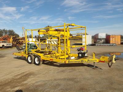 Sweetwater Metal Products Tandem Axle Cable Reel Trailer