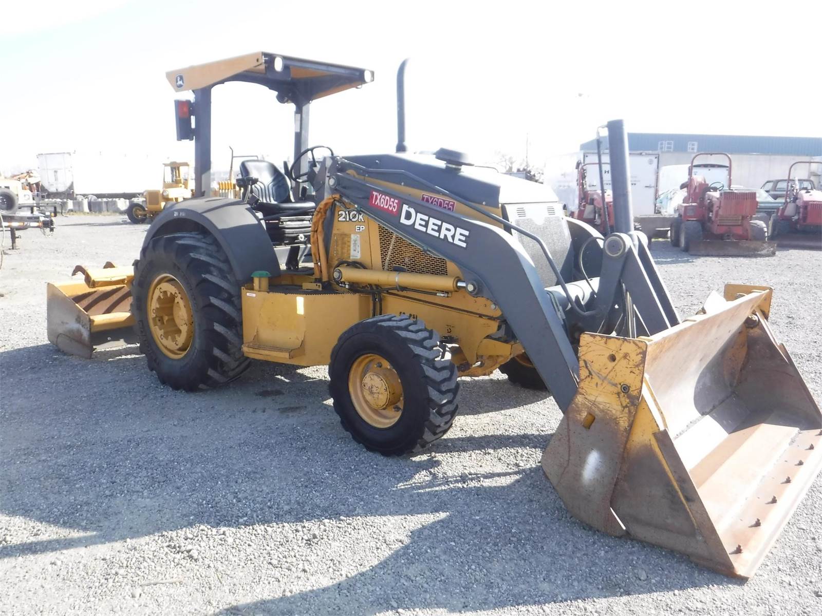 2014 John Deere 210K EP Skip Loader For Sale, 3,655 Hours Woodland