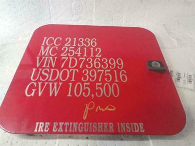 Peterbilt 386 Rear Door Assembly