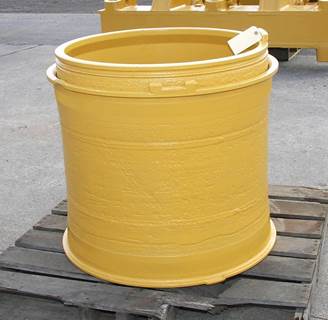 Caterpillar Tire & Rim 9U4586 for a CAT 988F