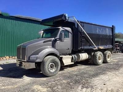 Kenworth T880 Dump Truck - Cummins 485HP, 6 Speed Allison Rds Automatic, 20' Dump