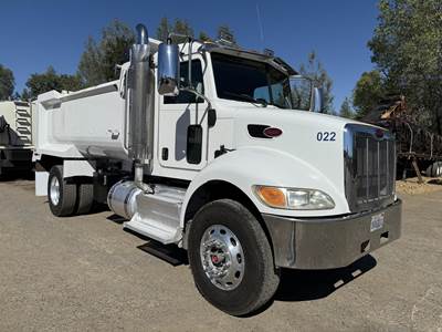 Peterbilt 337 Single Axle Dump Truck - 340HP, 10 Speed Manual, 13.5' Dump