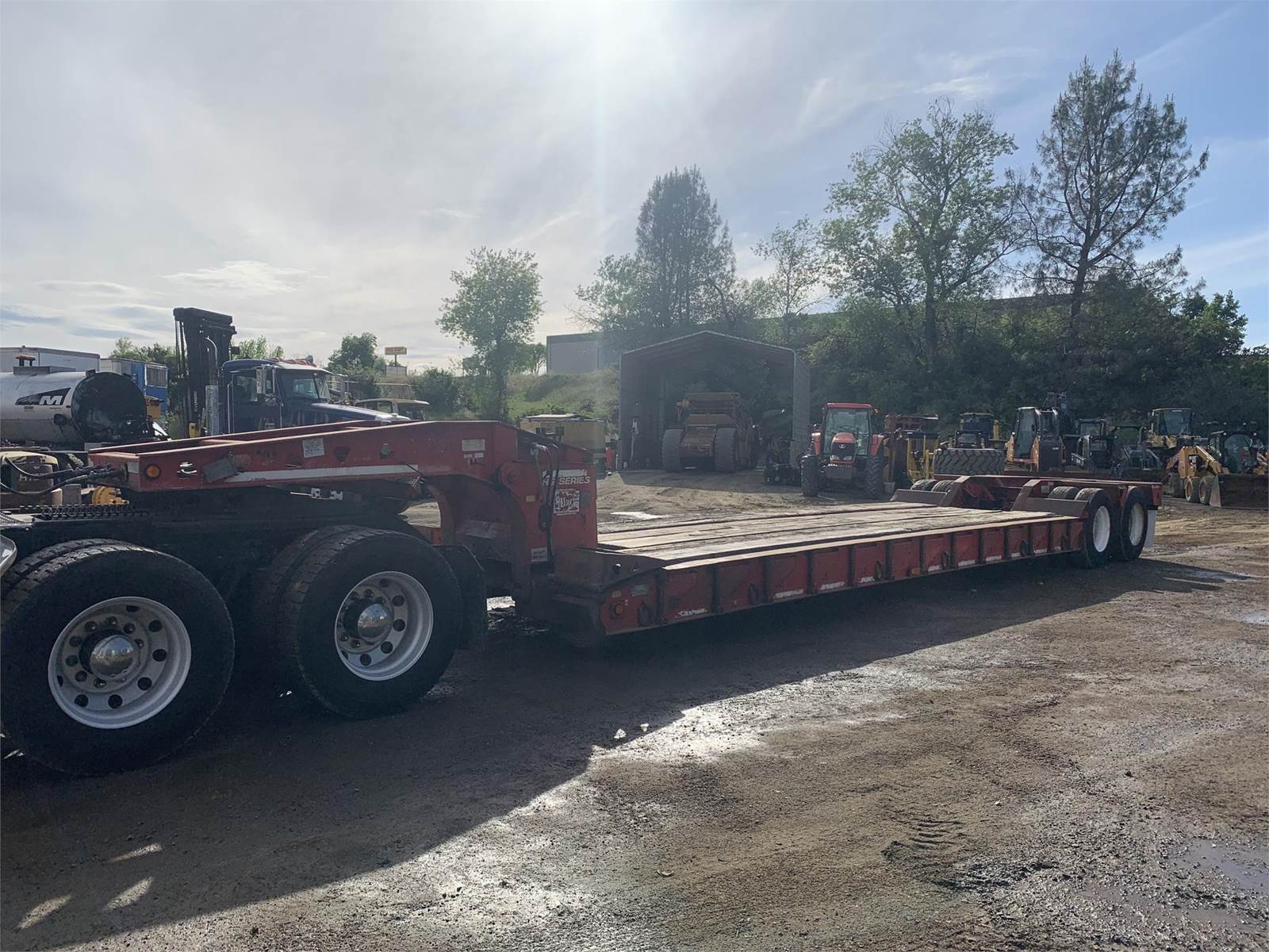 1998 Trail King TK70HDG Lowboy Trailer For Sale Redding, CA Mittry