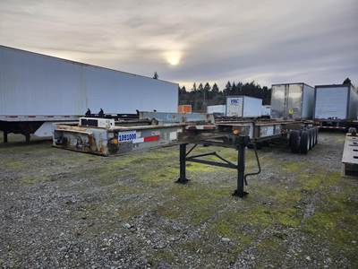 Alloy 40ft Quad Axle Container Chassis - Spring, Fixed Axle