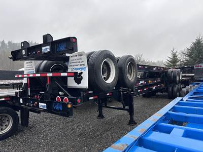 De Lucio USA 40x96 Tandem Axle Container Chassis - Air Ride, Fixed Axle