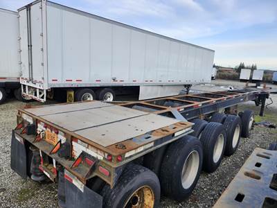 PANDERRA 5-AXLE SUPER CHASSIS - HAULS 40' CONTAINERS Tri Axle Steel Container Chassis, Spring, Fixed Axle