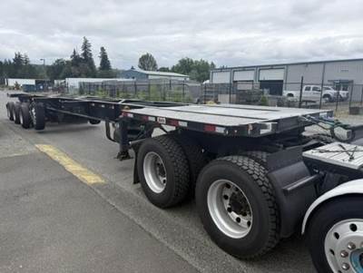 RAJA 53ft Quad Axle Steel Container Chassis - Spring, Fixed Axle