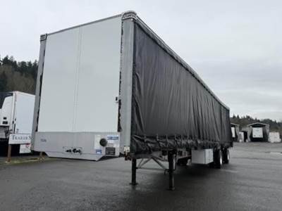 Benson 48x102 Tandem Axle Aluminum Curtain Side Trailer - Air Ride, Sliding Axle