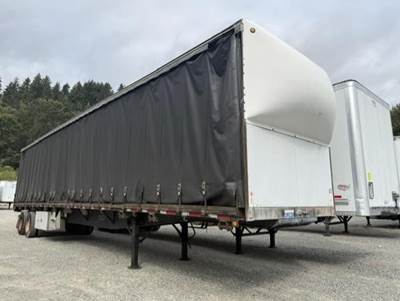 Fruehauf 48x102 Tandem Axle Steel Curtain Side Trailer - Spring, Sliding Axle