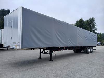 Manac 53x102 Tandem Axle Combination Curtain Side Trailer - Air Ride, Sliding Axle