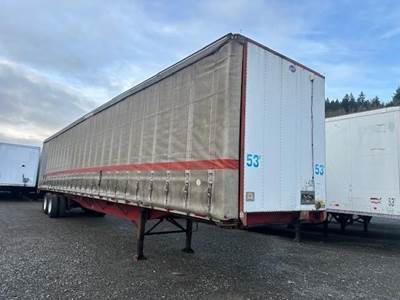 UTILITY 53x102 Tandem Axle Combination Curtain Side Trailer - Air Ride, Sliding Axle