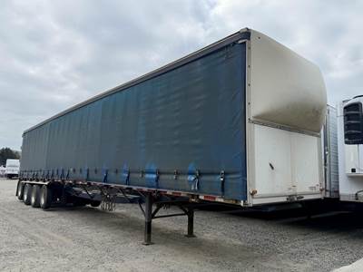 2015 Western Elite 53x102 Quad Axle Combination Curtain Side Trailer - Air Ride, Fixed Axle