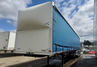2016 Western Elite 53x102 Quad Axle Combination Curtain Side Trailer - Air Ride, Fixed Axle