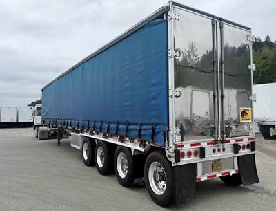 Western Elite 53x102 Quad Axle Combination Curtain Side Trailer - Air Ride, Fixed Axle
