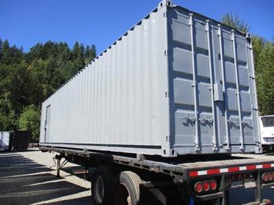 2002 HANJIN 40' CONTAINER - STEEL - SET UP AS SHOP Container Trailer ...