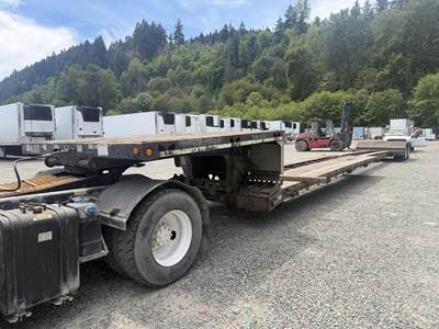 Trail King 48x102 Tandem Axle Steel Double Drop Trailer - Air Ride, Fixed Axle
