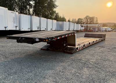 XL Specialized 48x102 Tandem Axle Steel Double Drop Trailer - Air Ride, Fixed Axle