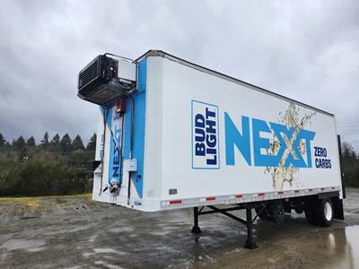 Alloy 28 ft Dry Van Trailer - Roll up Door, Spring, Liftgate, Single Axle, Fixed Axle