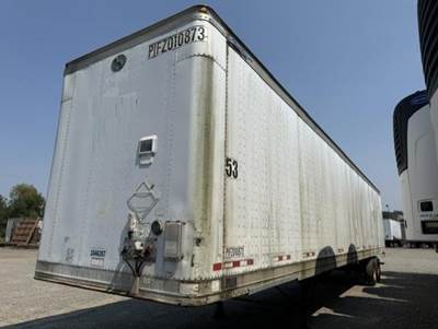 2002 Great Dane 53 ft Dry Van Trailer - Swing Door, Spring, Sliding Axle