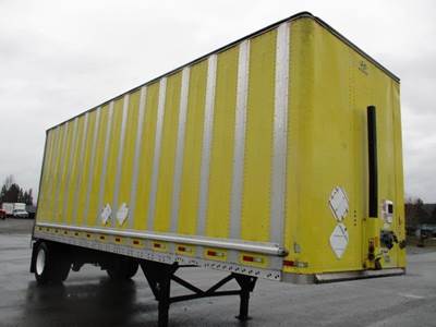 Hyundai 28 ft Dry Van Trailer - Roll up Door, Air Ride, Single Axle, Fixed Axle